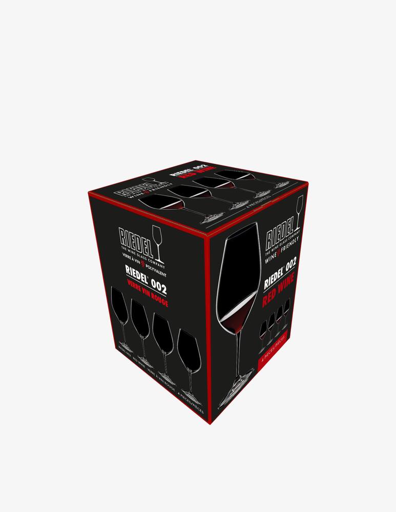 rinascente Riedel Wine Friendly  Red Wine Glasses Set/4 - Transparent