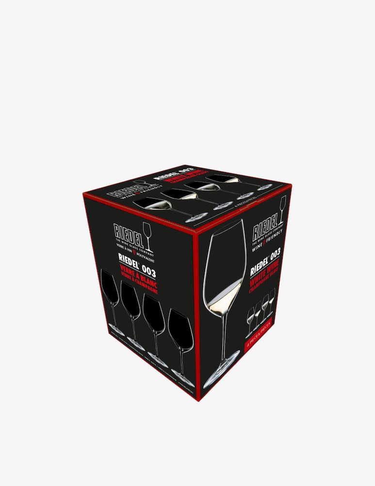 rinascente Riedel Wine Friendly Set 4 Calici Vino Bianco/Champagne - Trasparente