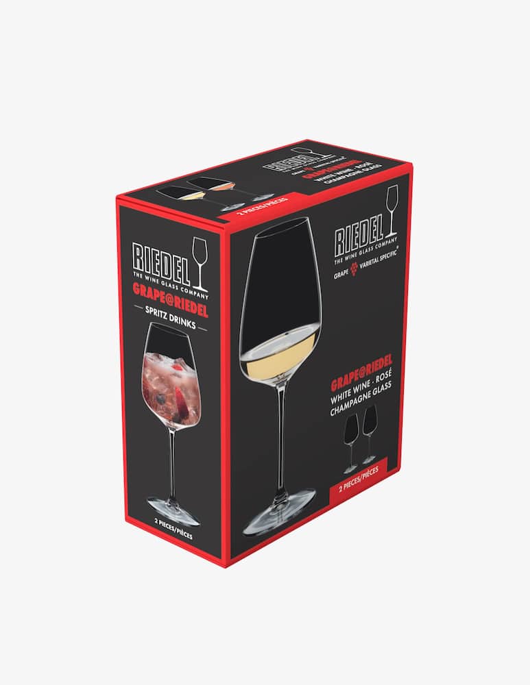 rinascente Riedel Grape Calici White Wine /Champagne Spritz Drinks Set 2 pz