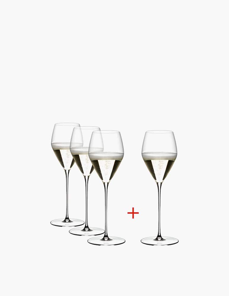 rinascente Riedel Veloce Calici Champagne Set 4pz