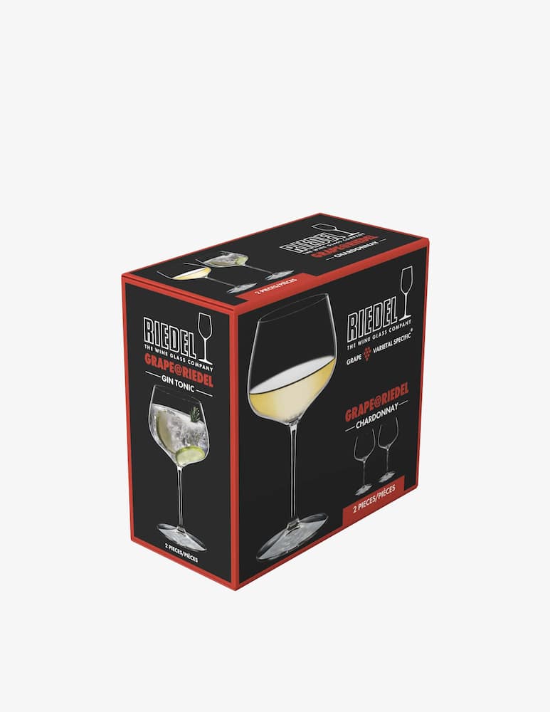 Riedel Set 2 pz Grape Calici Chardonnay/ Gin Tonic - immagine 3
