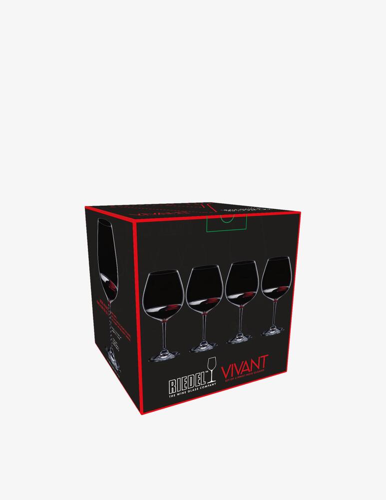 rinascente Riedel Vivant Red Wine Set 4 pcs - Transparent