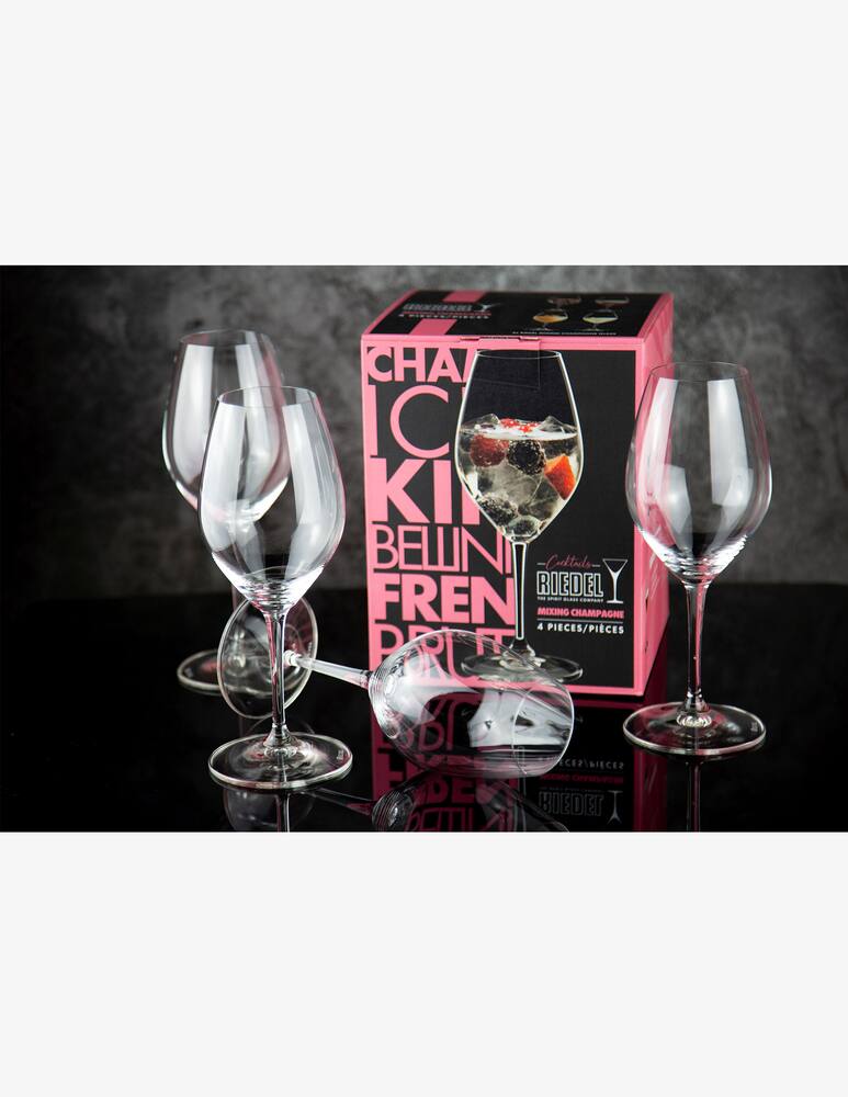 rinascente Riedel Set 4 Calici Da Cocktail con Champagne