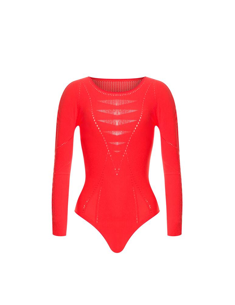 rinascente Wolford Body in pizzo Sporty - rosso
