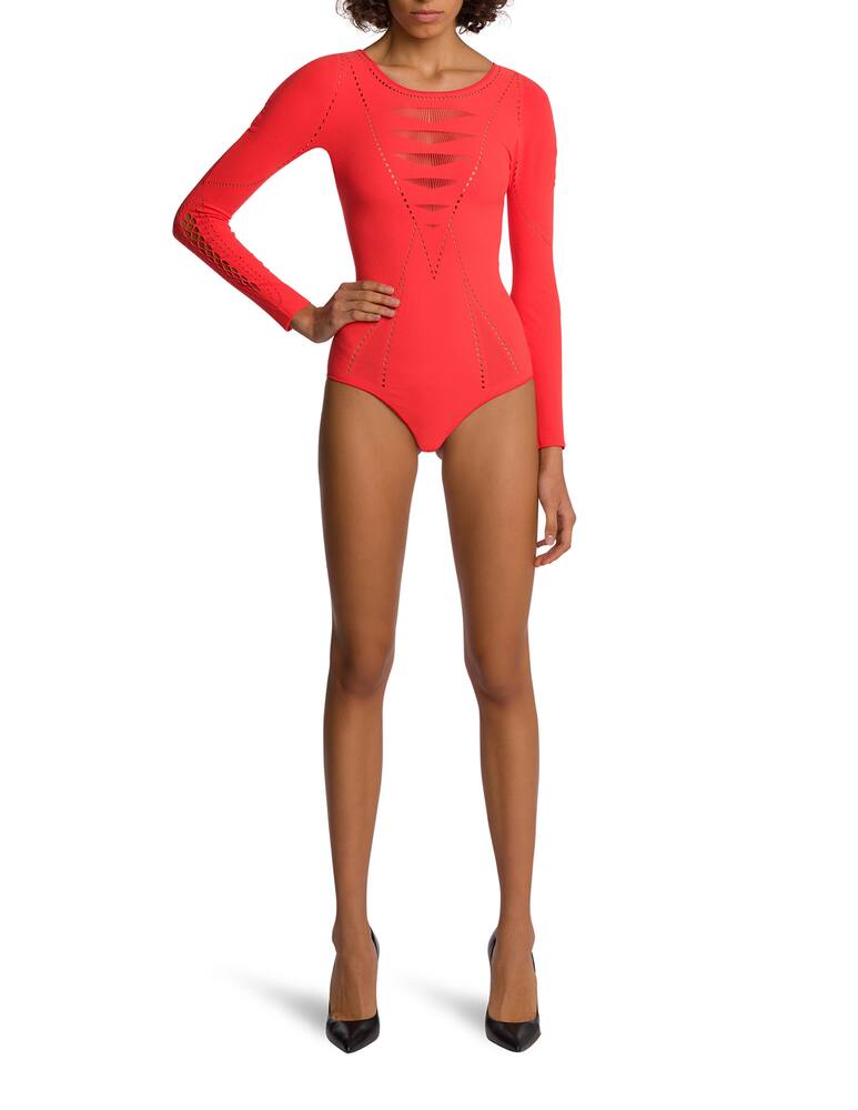 rinascente Wolford Body in pizzo Sporty - rosso