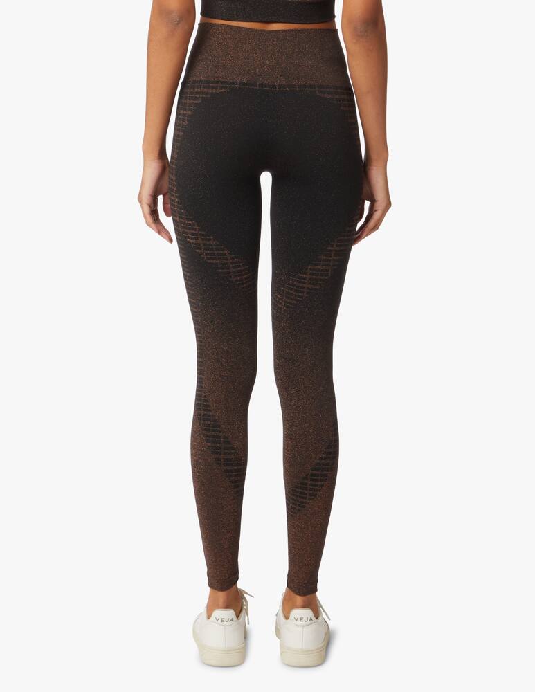 rinascente Wolford Shiny Grid leggings - black
