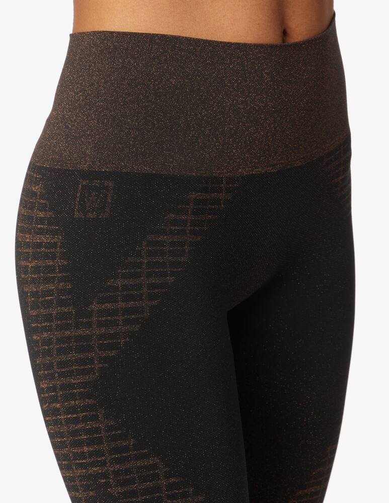 rinascente Wolford Shiny Grid leggings - black