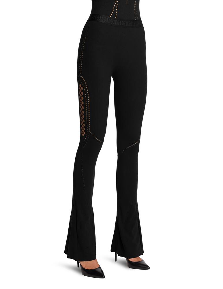 rinascente Wolford Sporty Lacing Net leggings - black