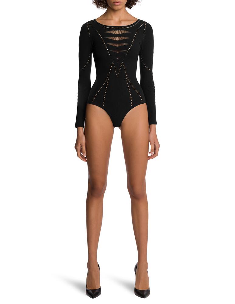rinascente Wolford Sporty lace bodysuit - black