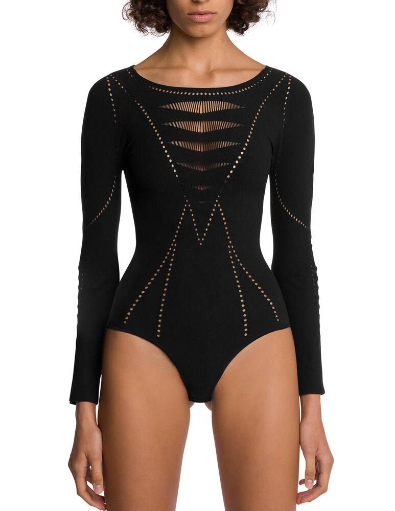 rinascente Wolford Sporty lace bodysuit - black