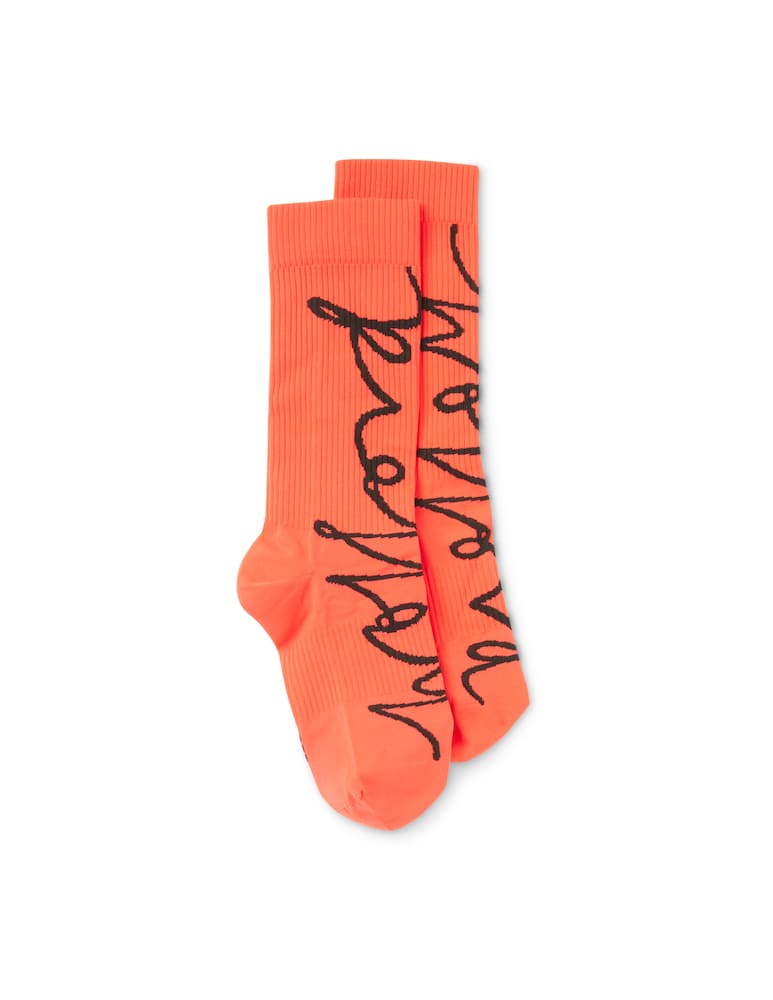 Wolford Calze in lurez con logo - arancione - immagine 1 Wolford Calze in lurez con logo - arancione - immagine 1
