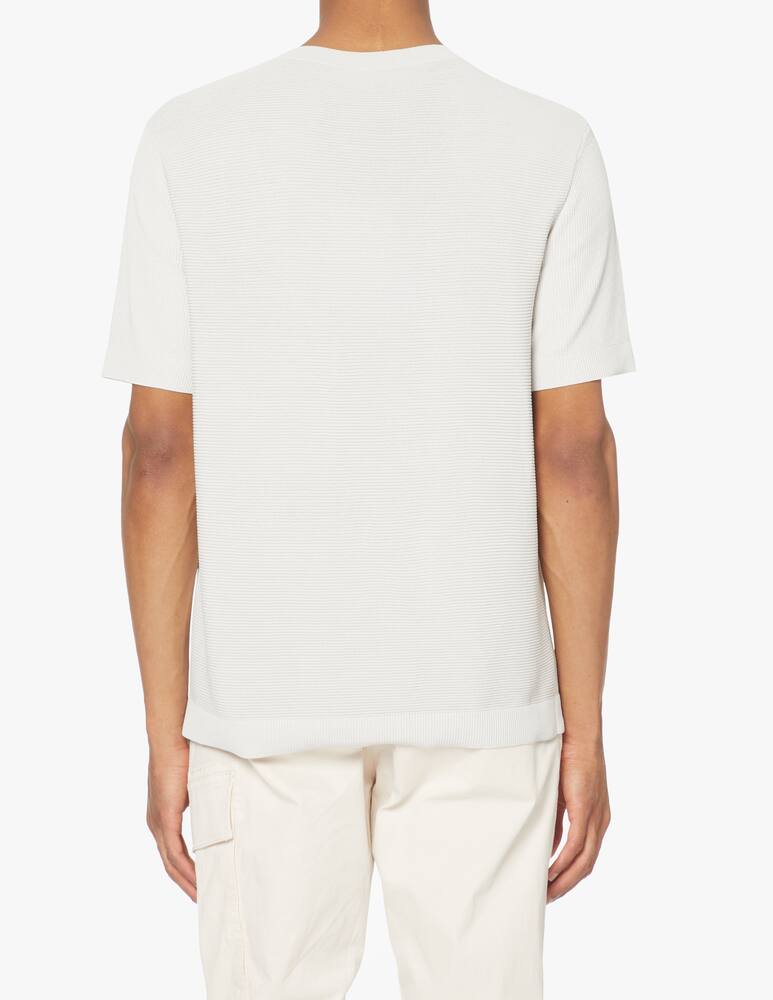 rinascente AlphaTauri Ata fenpo v1 y6 01 ss knit tee - white