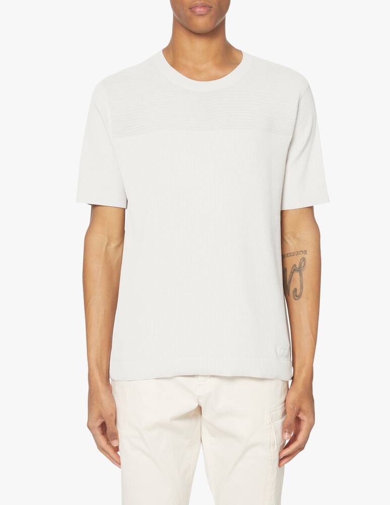 rinascente AlphaTauri Ata fenpo v1 y6 01 ss knit tee - white