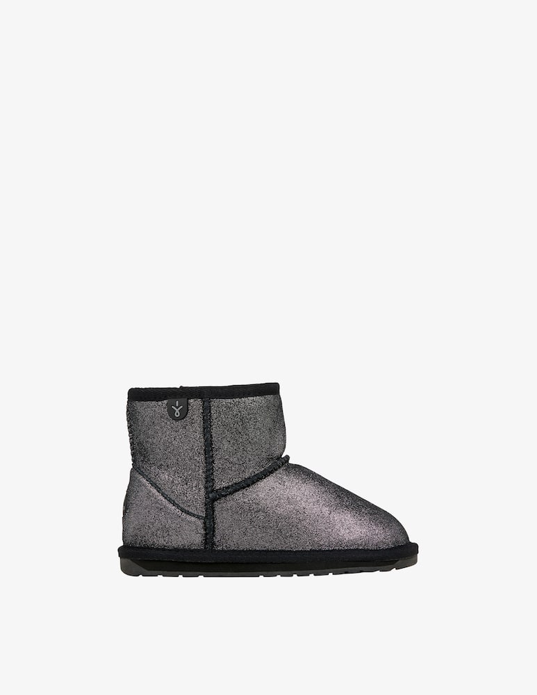 rinascente Emu Stivaletti wallaby mini metallic - Nero