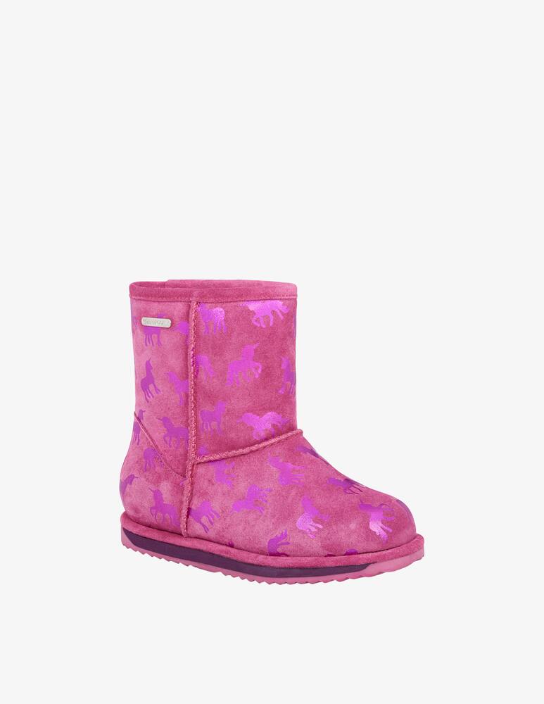 rinascente Emu Rainbow unicorn ankle boots - Pink