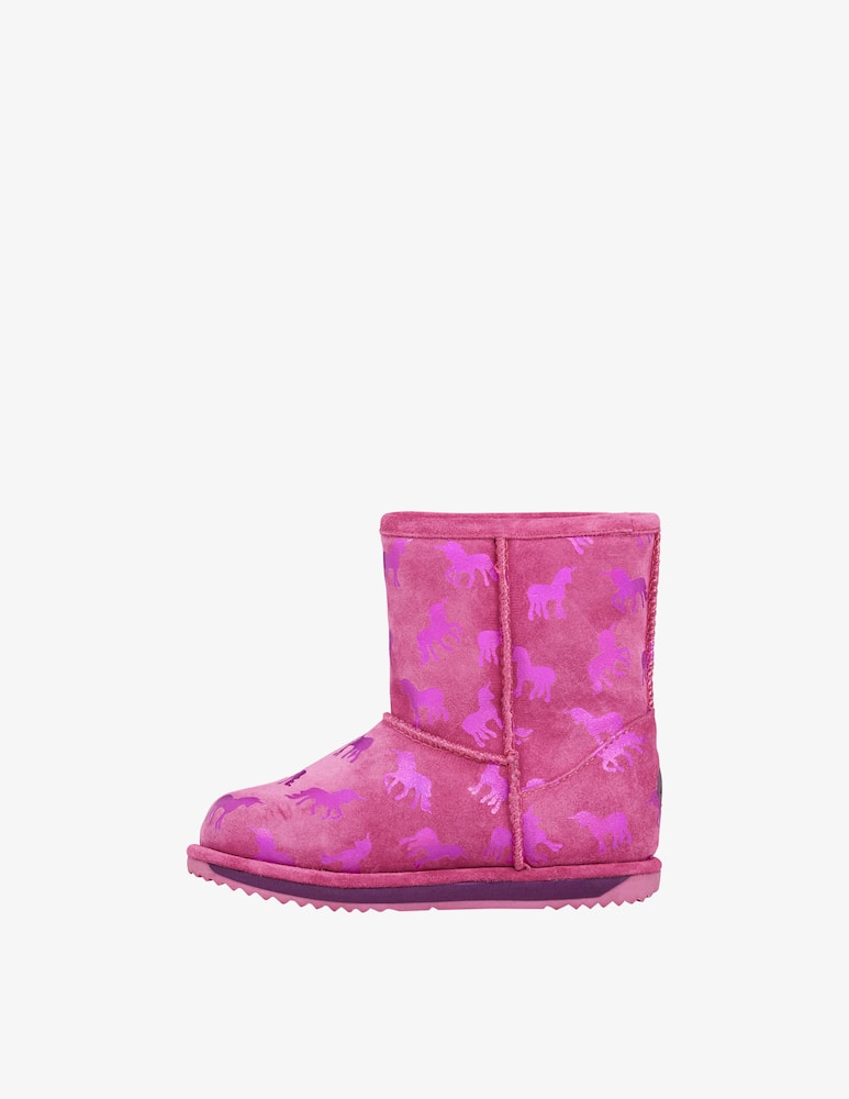 rinascente Emu Rainbow unicorn ankle boots - Pink