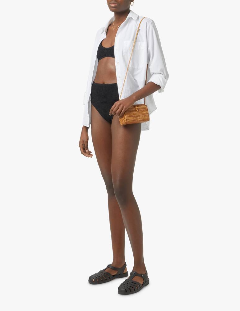 rinascente bond-eye Australia Scout crop bikini top - black