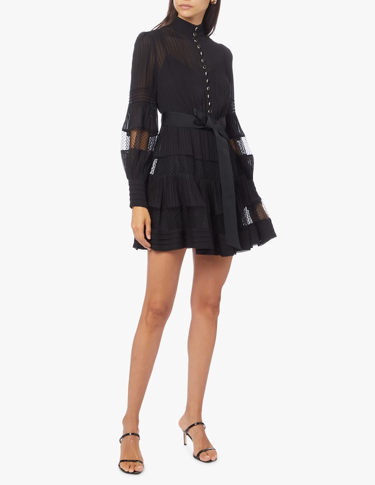 rinascente ZIMMERMANN Spliced mesh mini dress
