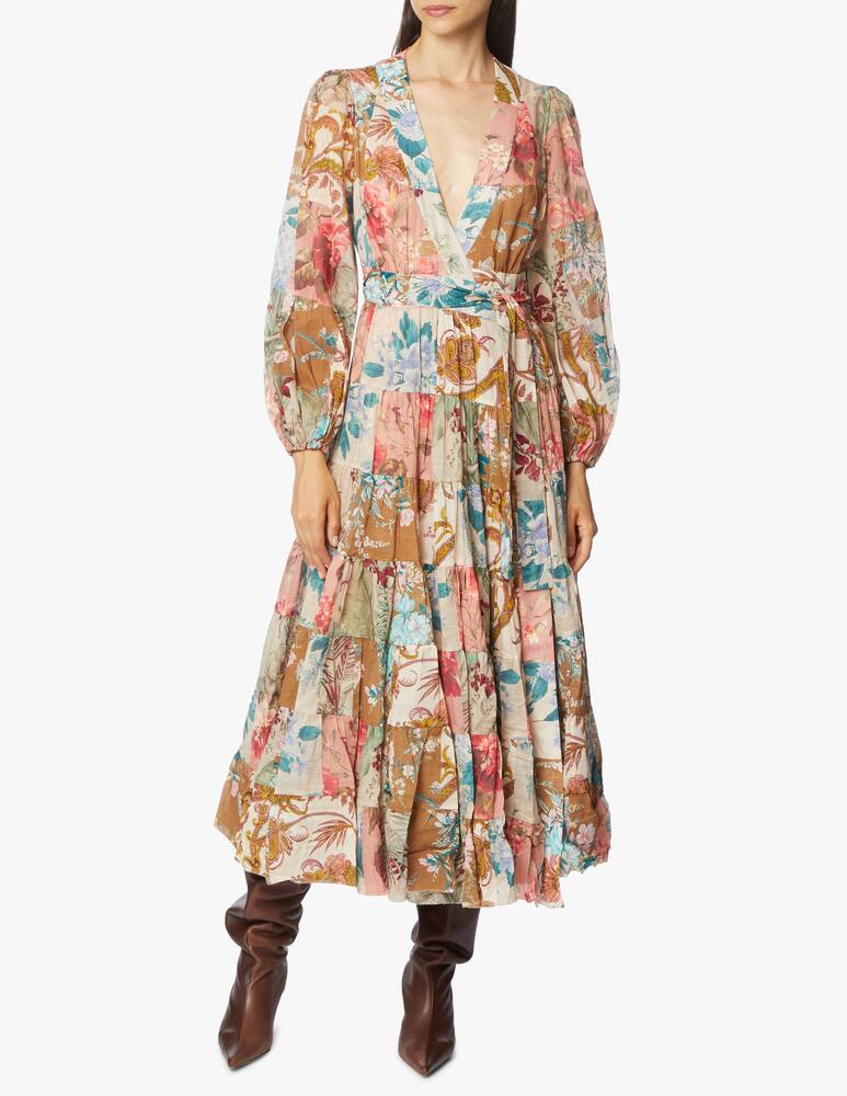 rinascente ZIMMERMANN Vestito midi a manica lunga in cotone Cassia