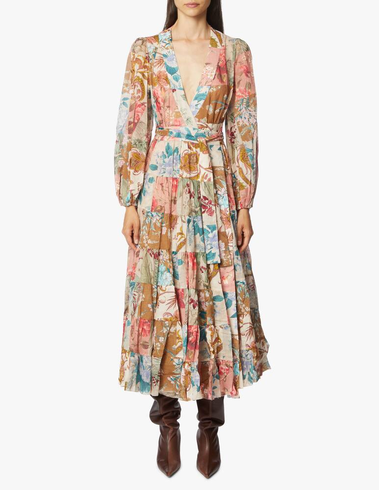 rinascente ZIMMERMANN Vestito midi a manica lunga in cotone Cassia