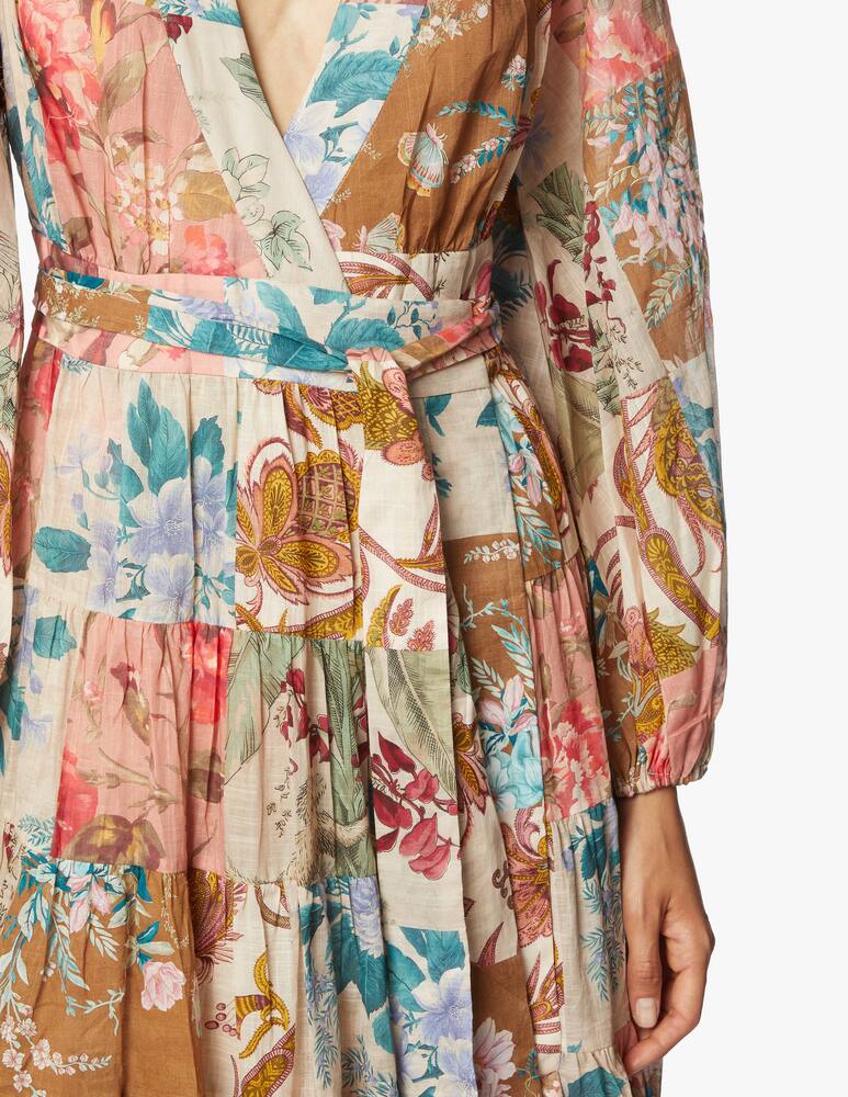 rinascente ZIMMERMANN Vestito midi a manica lunga in cotone Cassia