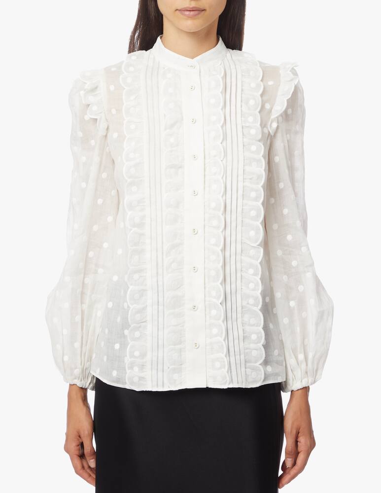 rinascente ZIMMERMANN Camicia in ramie con stampa pois Mae