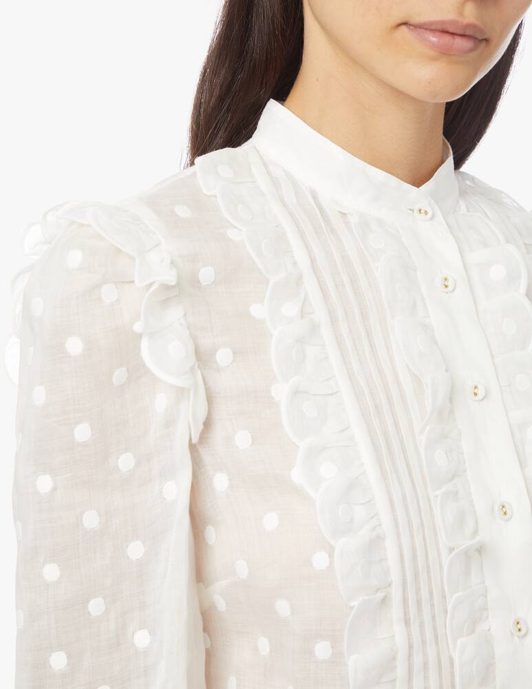 rinascente ZIMMERMANN Camicia in ramie con stampa pois Mae