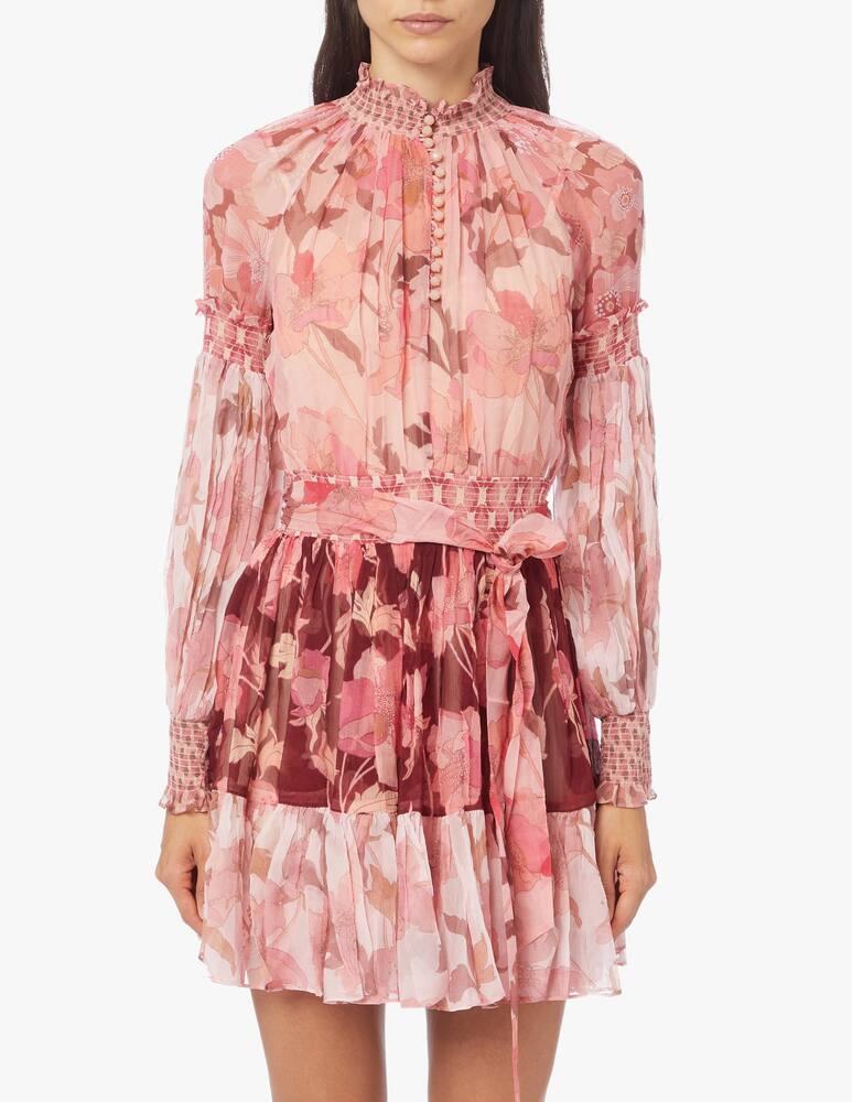 rinascente ZIMMERMANN Mini dress Concert Spliced Lantern