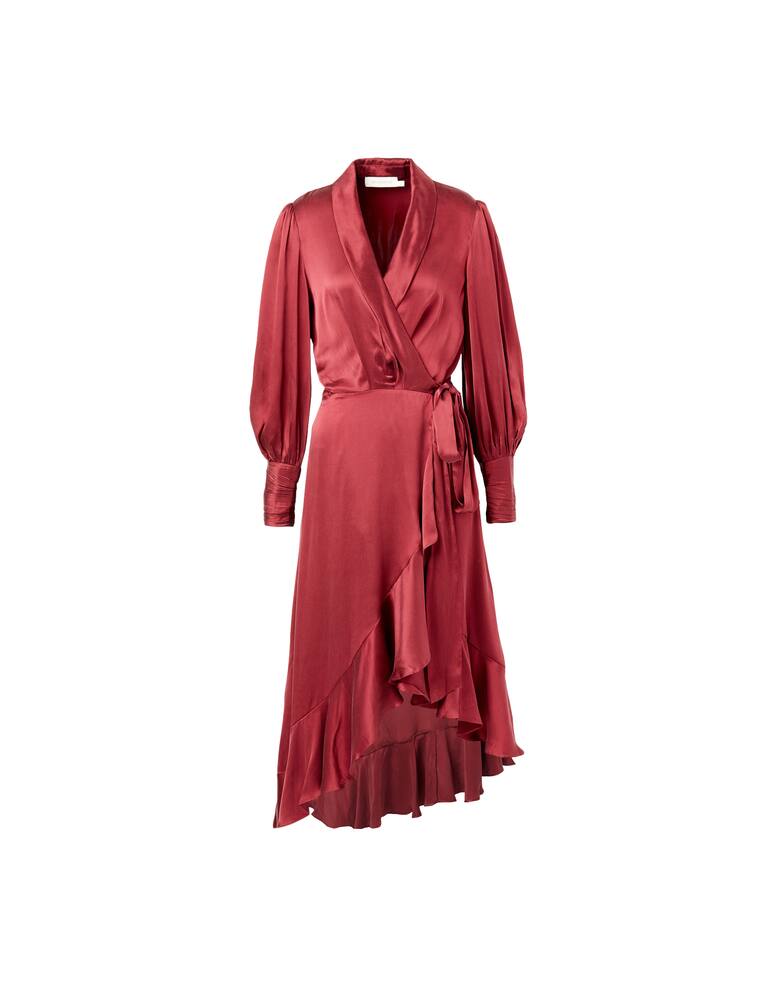 rinascente ZIMMERMANN Silk wrap midi dress