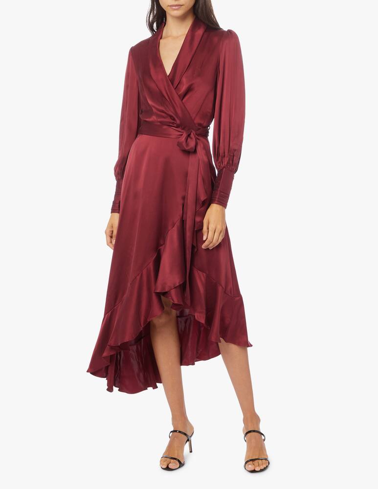 rinascente ZIMMERMANN Silk wrap midi dress