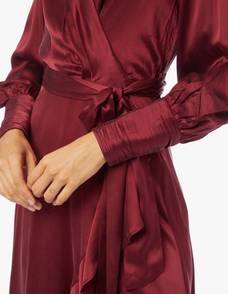 rinascente ZIMMERMANN Silk wrap midi dress