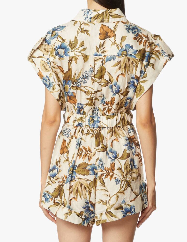 rinascente ZIMMERMANN Tutina in lino con stampa floreale Aliane