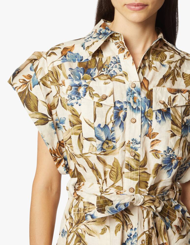 rinascente ZIMMERMANN Tutina in lino con stampa floreale Aliane