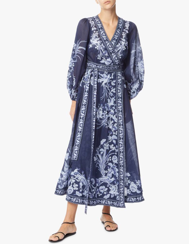 rinascente ZIMMERMANN Cotton wrap maxi dress Aliane