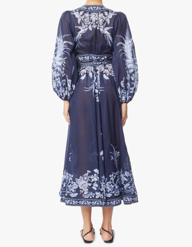 rinascente ZIMMERMANN Cotton wrap maxi dress Aliane
