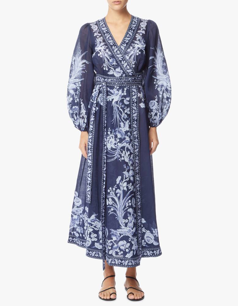 rinascente ZIMMERMANN Cotton wrap maxi dress Aliane