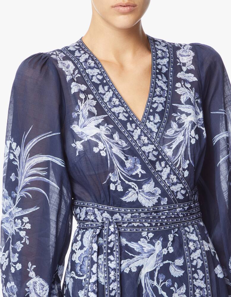 rinascente ZIMMERMANN Cotton wrap maxi dress Aliane