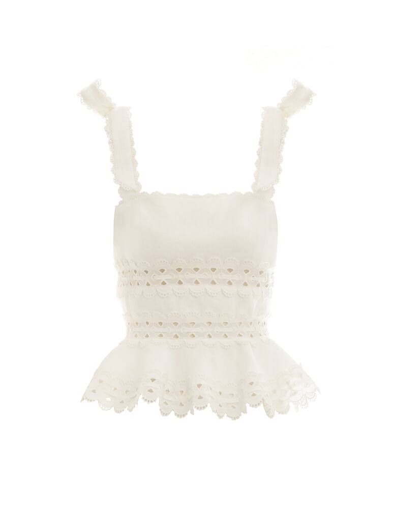 rinascente ZIMMERMANN Kirra tie shoulder cropped top