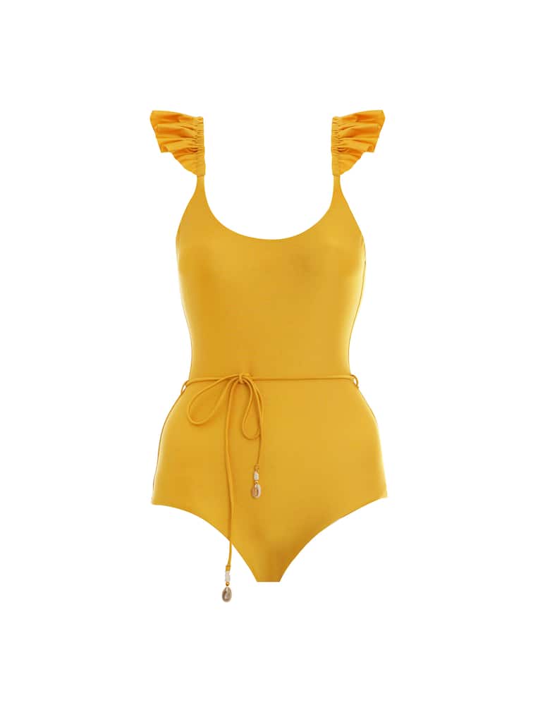 rinascente ZIMMERMANN Bonita frill shoulder one piece