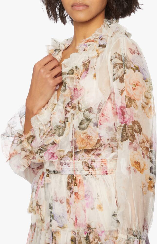 rinascente ZIMMERMANN Brighton tiered frill dress