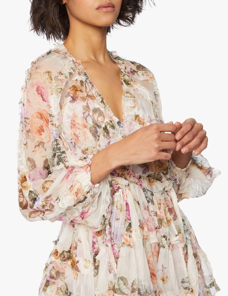 rinascente ZIMMERMANN Brighton frill billow mini dress