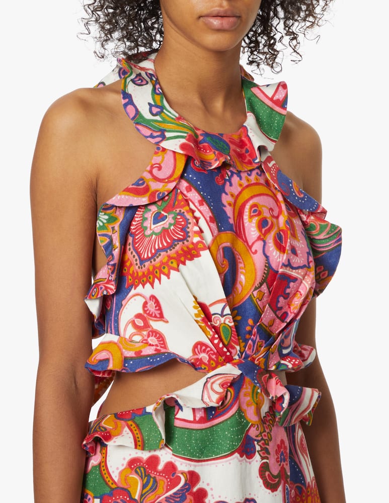 rinascente ZIMMERMANN Lovestruck Tie Back midi dress