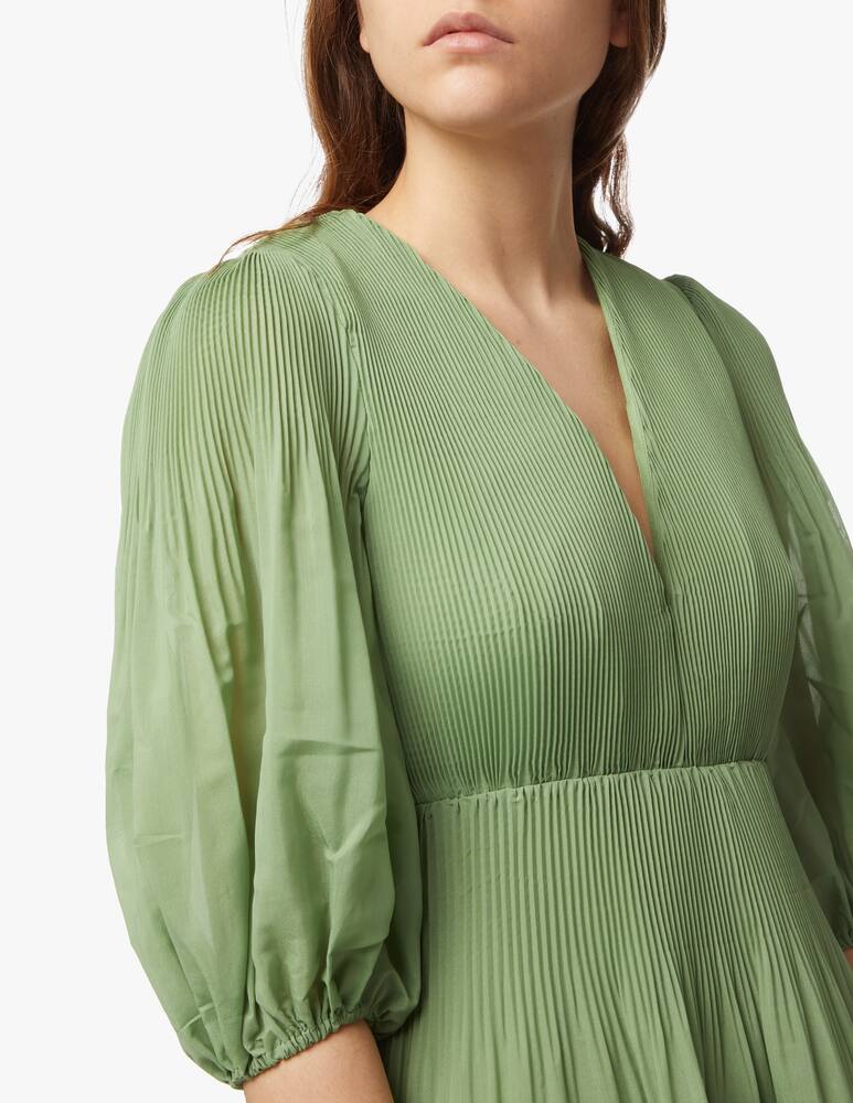 rinascente ZIMMERMANN Pleated long sleeve midi dress