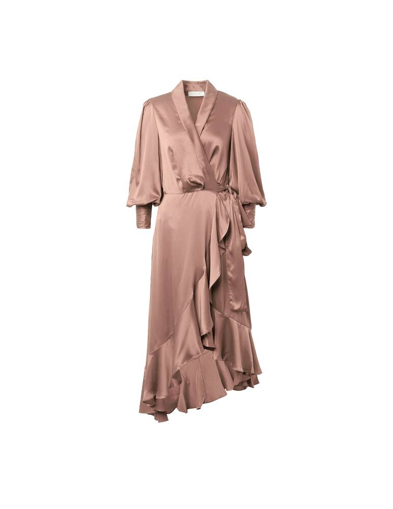 rinascente ZIMMERMANN Silk wrap midi dress
