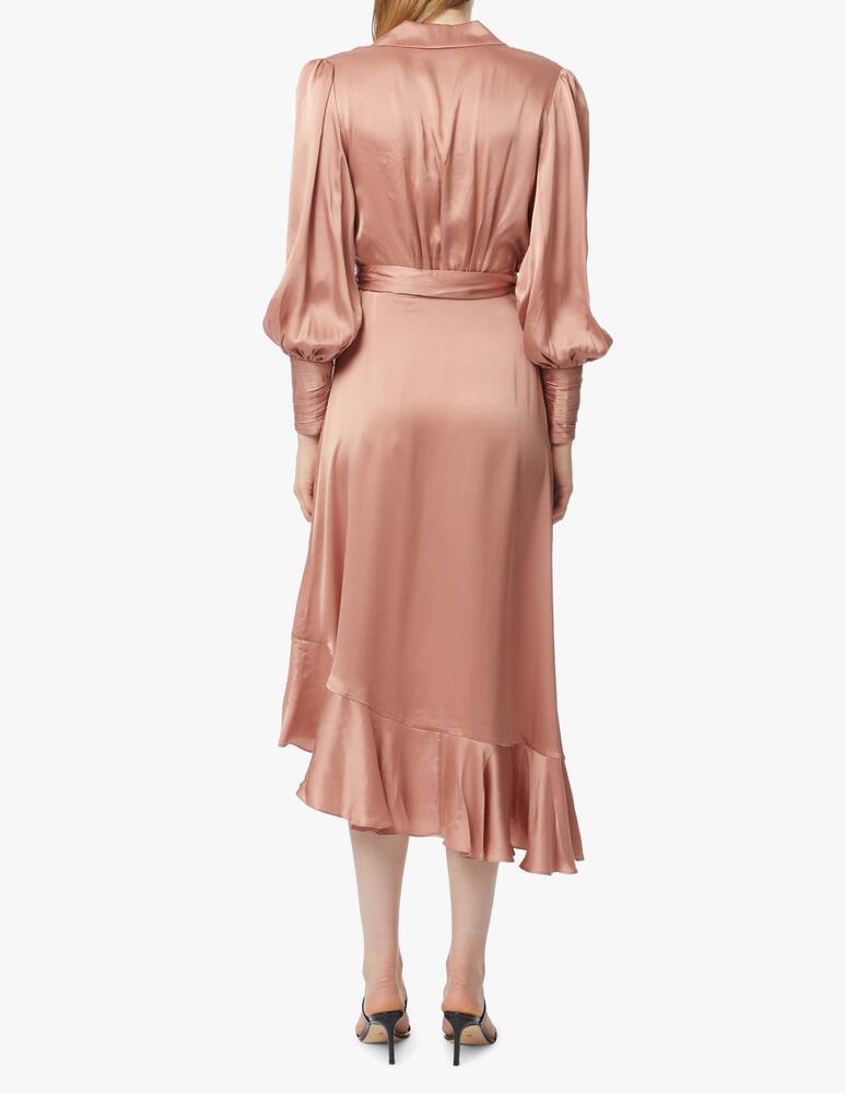 rinascente ZIMMERMANN Silk wrap midi dress