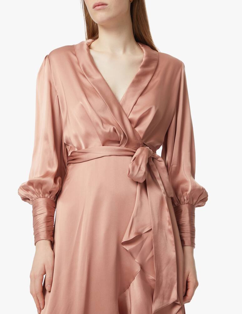 rinascente ZIMMERMANN Silk wrap midi dress