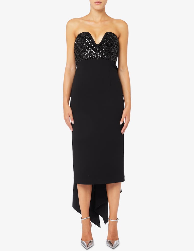 Rebecca Vallance Abito midi con fiocco Marie - immagine 1 Rebecca Vallance Abito midi con fiocco Marie - immagine 1