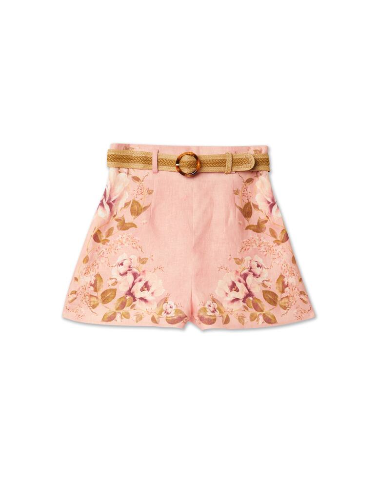 rinascente ZIMMERMANN Pantaloncini a via alta in lino Rosa - rosa