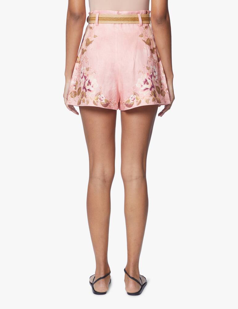 rinascente ZIMMERMANN Pantaloncini a via alta in lino Rosa - rosa