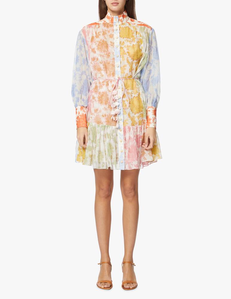 rinascente ZIMMERMANN Abito mini on cotone e seta Postcard - multicolor